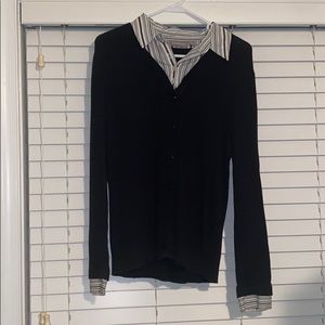 Sweater with attached Shirt